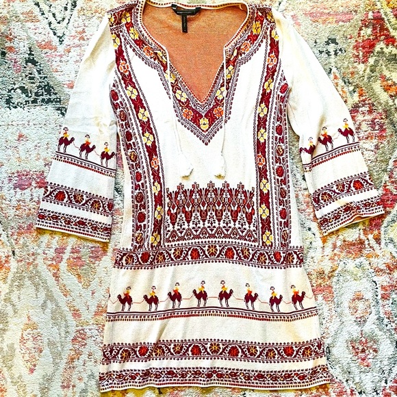 BCBG 'Antonena' caravan camel sweater dress XS - Picture 2 of 8